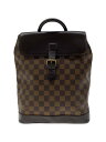 【中古】LOUIS VUITTON◆ソーホー_ダミエ・エベヌ_BRW/PVC/BRW【バッグ】