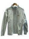 【中古】Carhartt◆HALF ZIP AMERICAN SCRIPT SWEAT/L/コットン/グレー/I027014【メンズウェア】