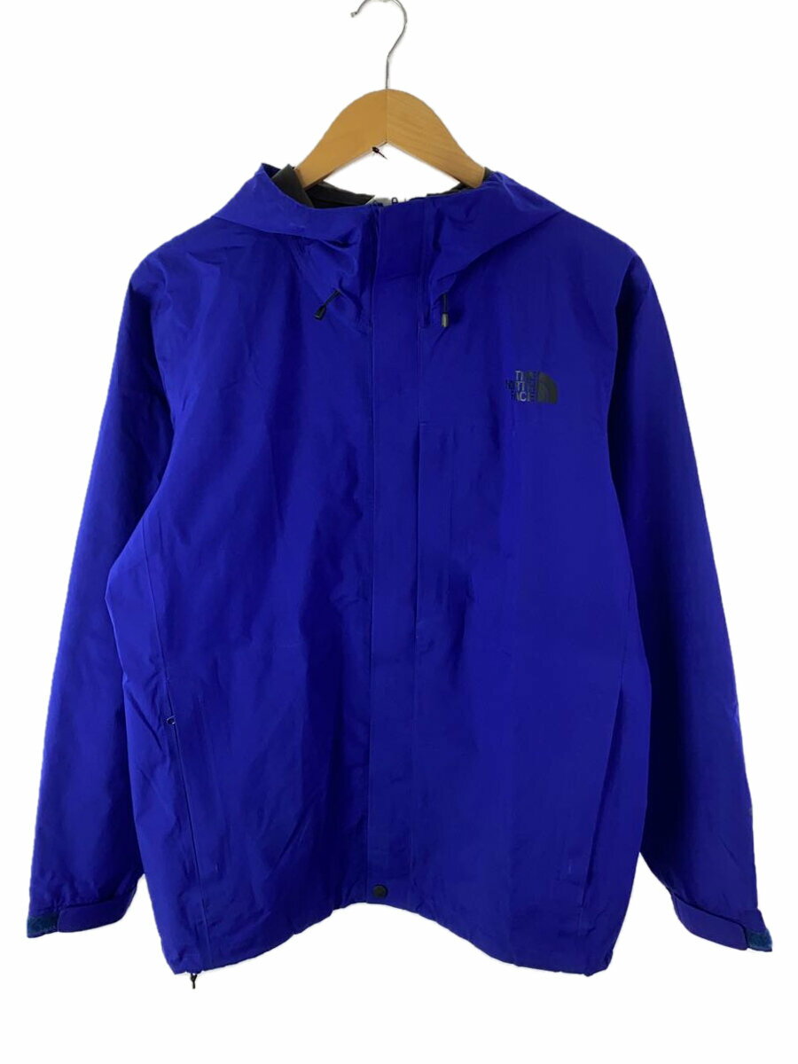 【中古】THE NORTH FACE◆CLOUD JACKET_クラウドジャケット/M/ポリエステル/BLU/無地【メンズウェア】