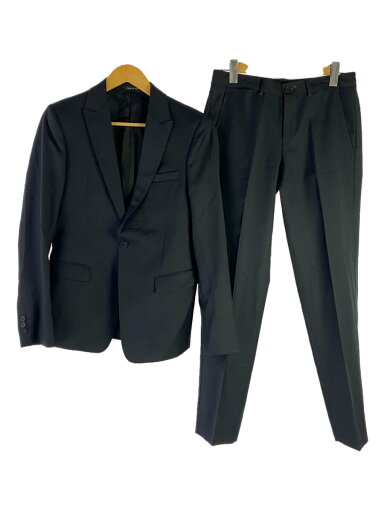 【中古】EMPORIO ARMANI◆セットアップ/44/ウール/BLK/無地【メンズウェア】 【中古】EMPORIO ARMANI◆セットアップ/44/ウール/BLK/無地【メンズウェア】