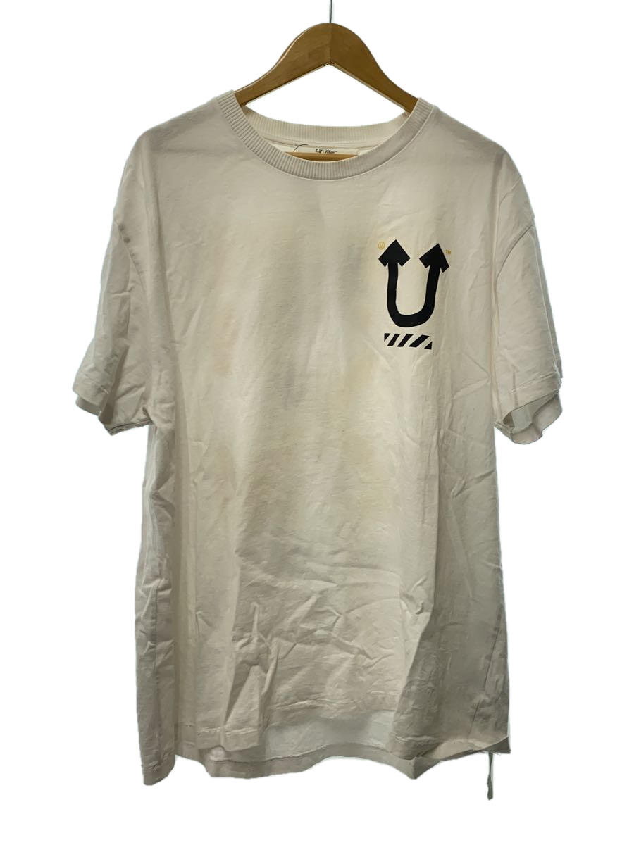 【中古】OFF-WHITE◆Tシャツ/L/コットン/WHT/無地/OMAA061G19877010【メンズウェア】