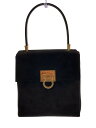 【中古】Salvatore Ferragamo◆ハンドバッグ/スウェード/BLK/AQ-21 8658【バッグ】(4)