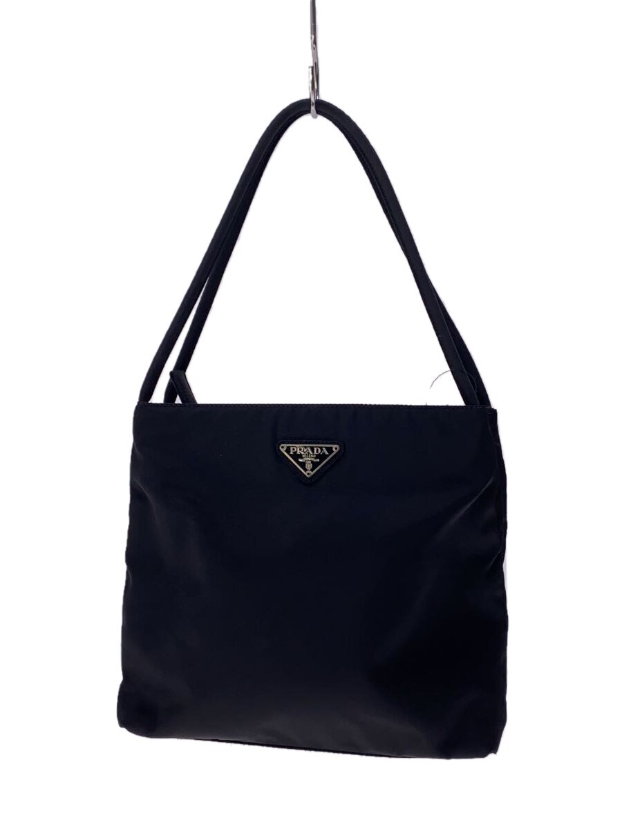 PRADA - 【中古】PRADA◆ハンドバッグ/ナイロン/BLK/無地/31【バッグ】
