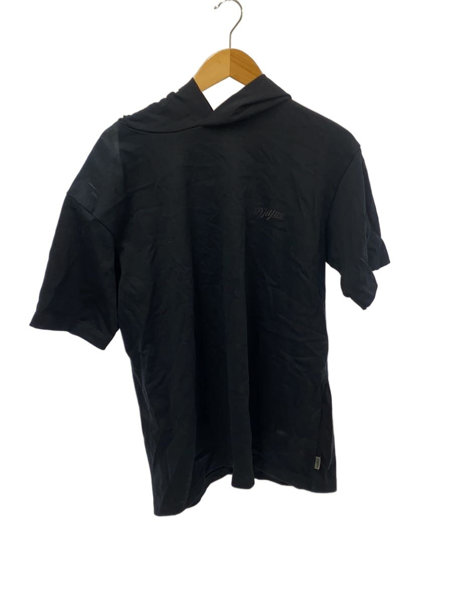 MYne MIHARA YASUHIRO◆SNATCHER HOODIE T-SHIRT/Tシャツ/S/コットン/BLK/G03HD151