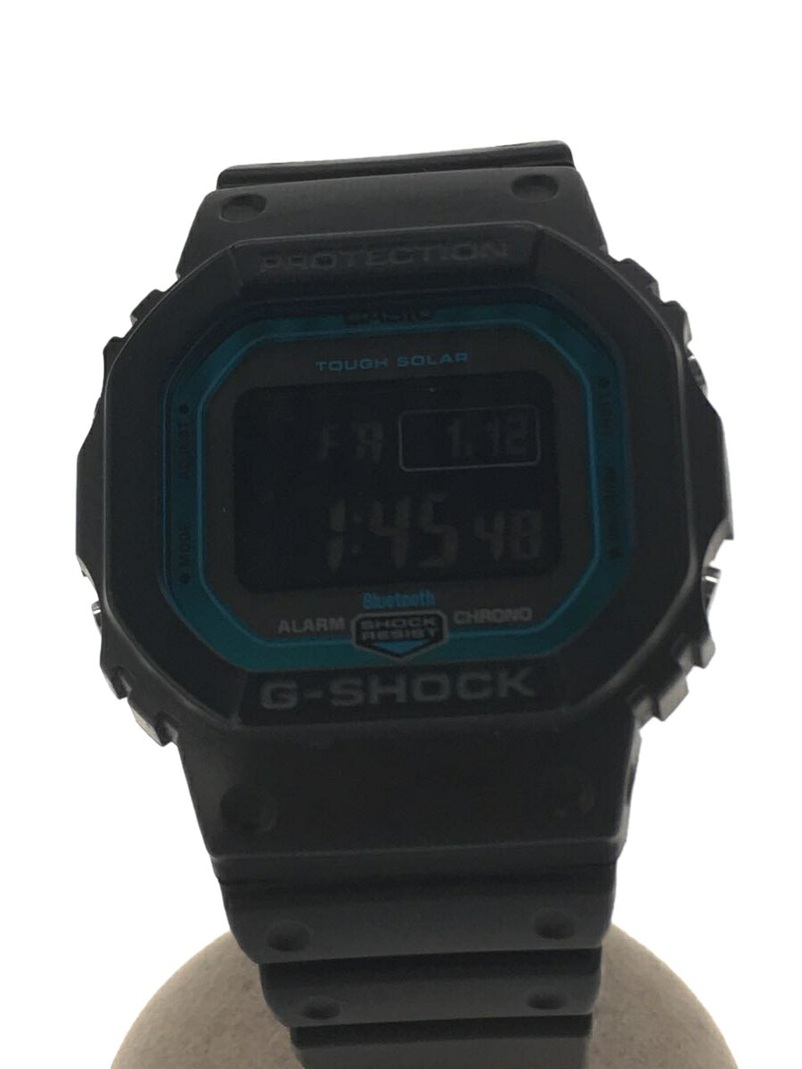 【中古】CASIO◆ソーラー腕時計/デジタル/ラバー/BLK/GW-B5600【服飾雑貨他】