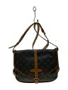 【中古】LOUIS VUITTON◆2)ソミュールMM_モノグラム・キャンバス_BRW/PVC/BRW【バッグ】(4)