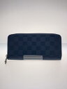 【中古】LOUIS VUITTON◆ジッピーヴェルティカル/NVY/メンズ/N63324【服飾雑貨他】