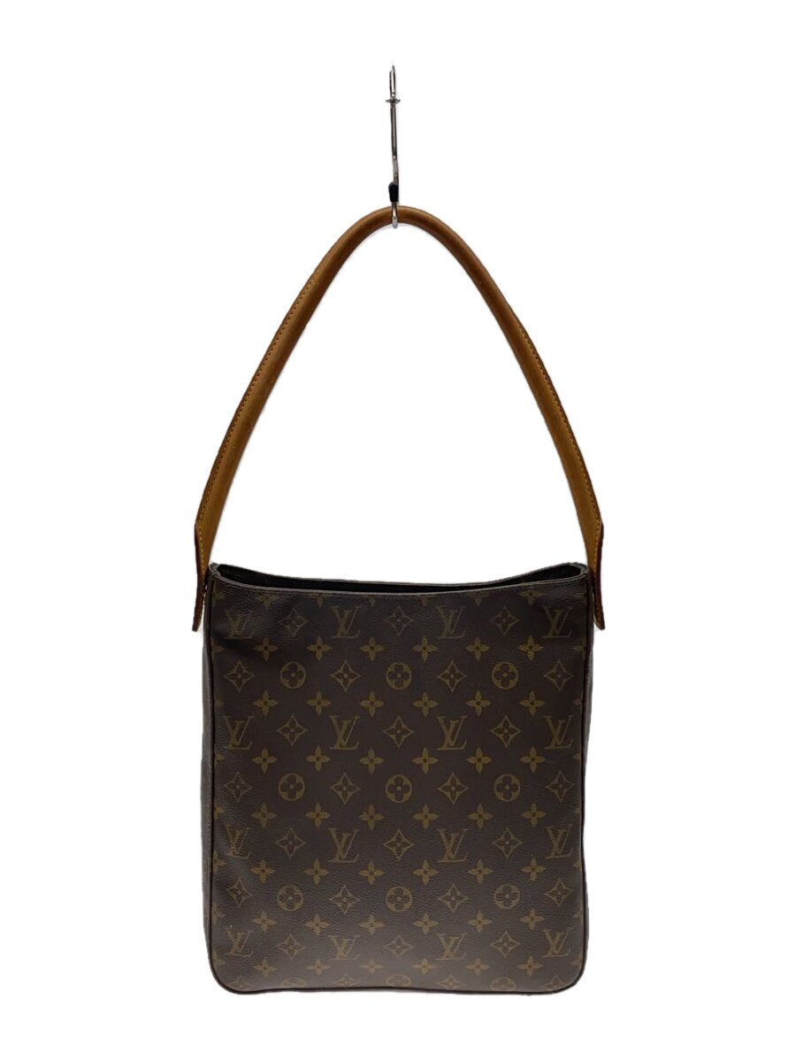 LOUIS VUITTON◆ルーピングGM_モノグラム・キャンバス_BRW/PVC/BRW