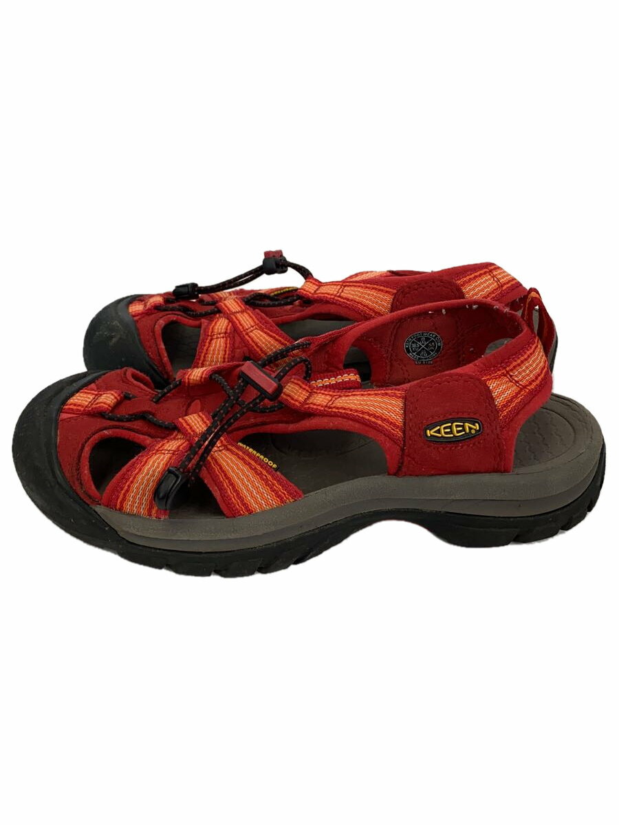 【中古】KEEN◆サンダル/US8/RED【シューズ】