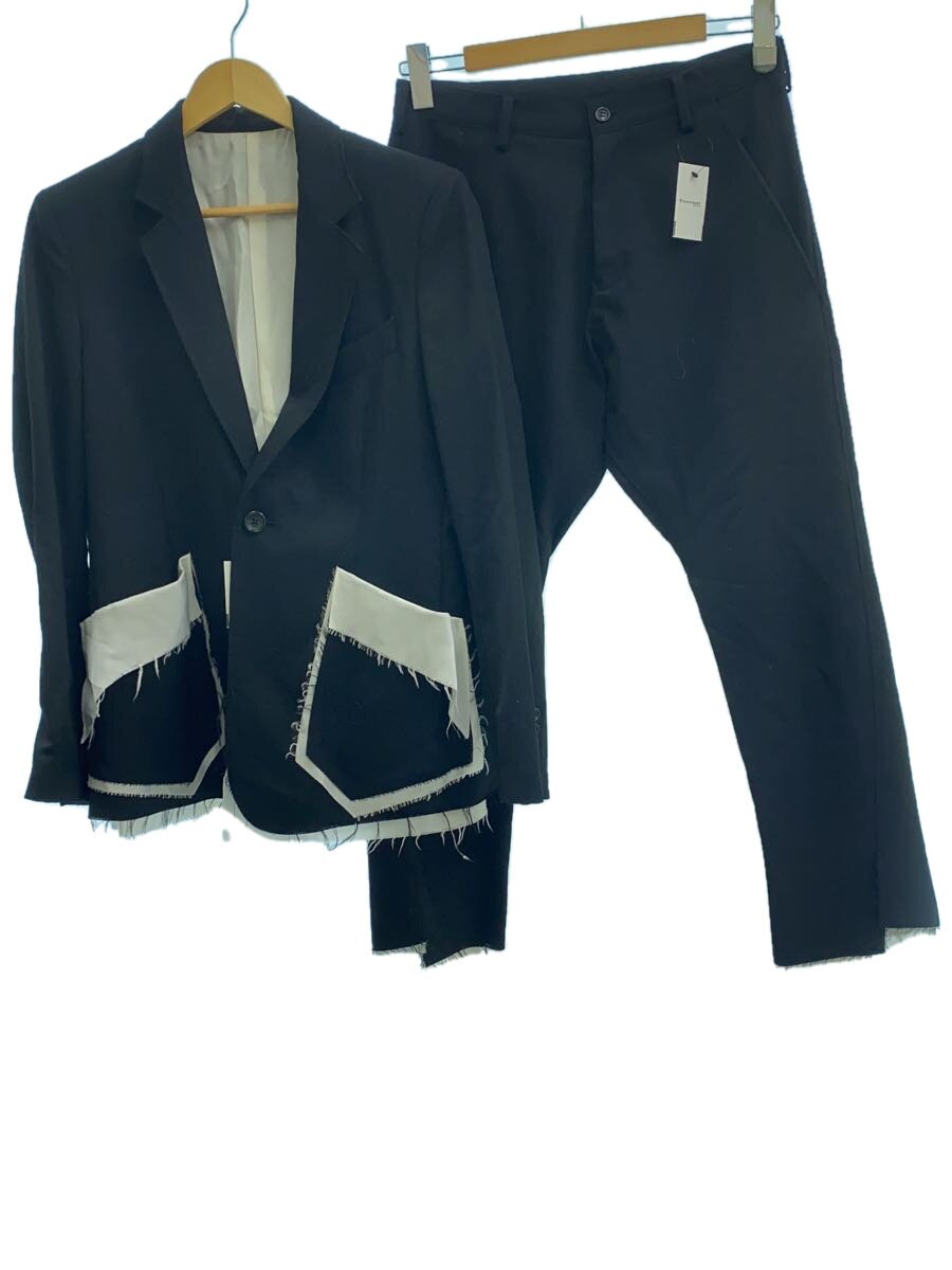 【中古】sulvam◆20AW/Gabardine classic/セットアップ/M/ウール/BLK/SM-J50-100【メンズウェア】