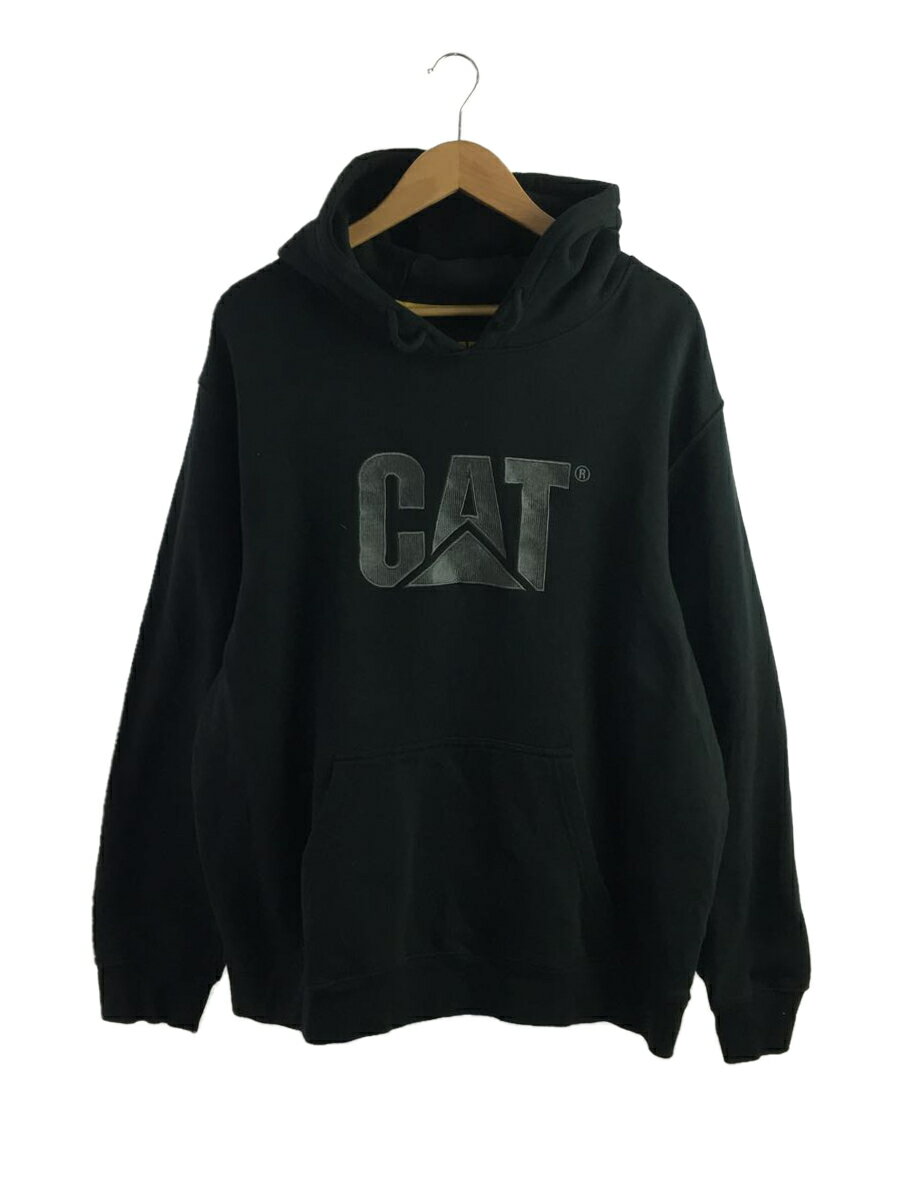 【中古】CAT/パーカー/XXL/コットン/BLK【メンズウェア】