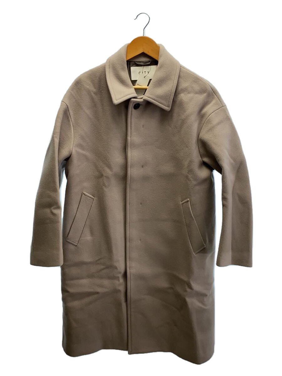 CITY◆BALCOLLAR COAT/チェスターコート/1/ウール/GRY/111651009