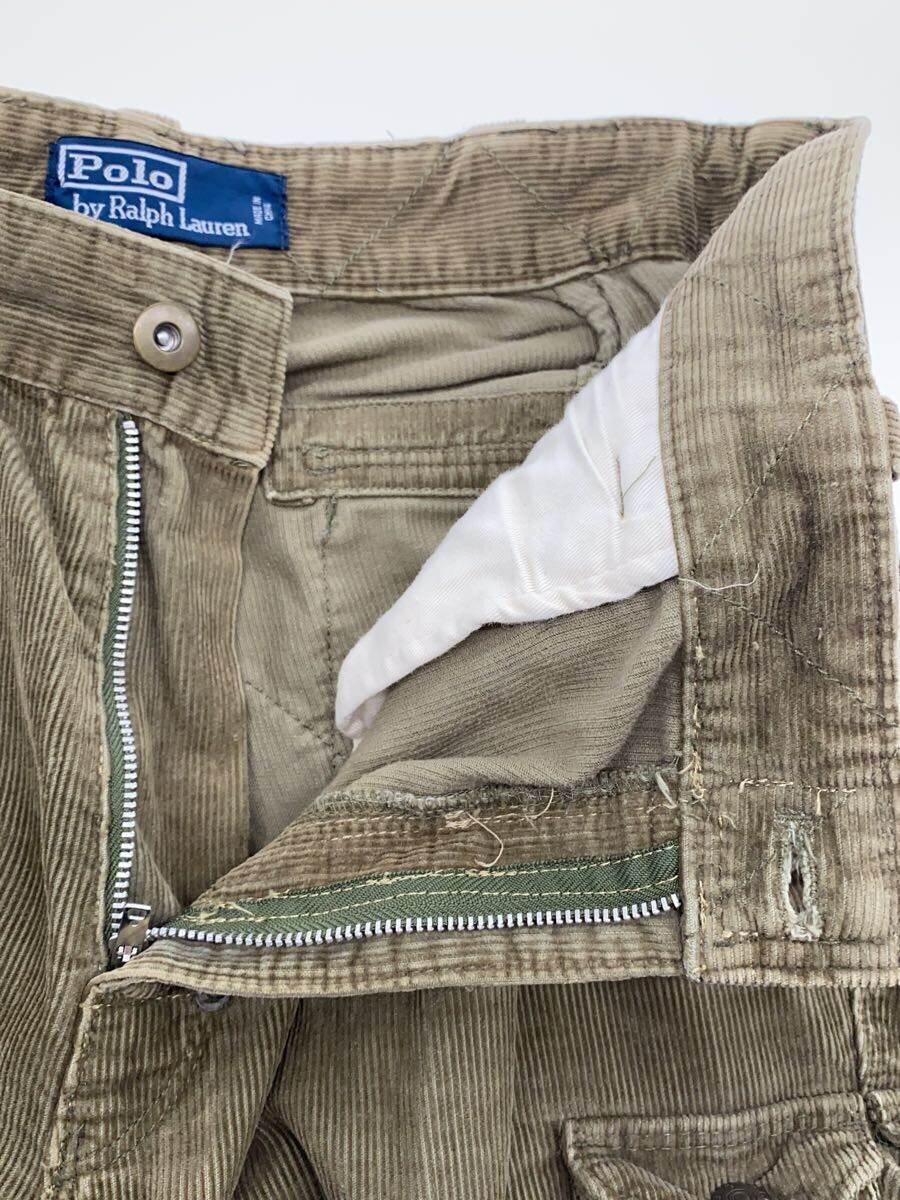 【中古】POLO RALPH LAUREN◆ストレートパンツ/34/コーデュロイ/KHK//【メンズウェア】