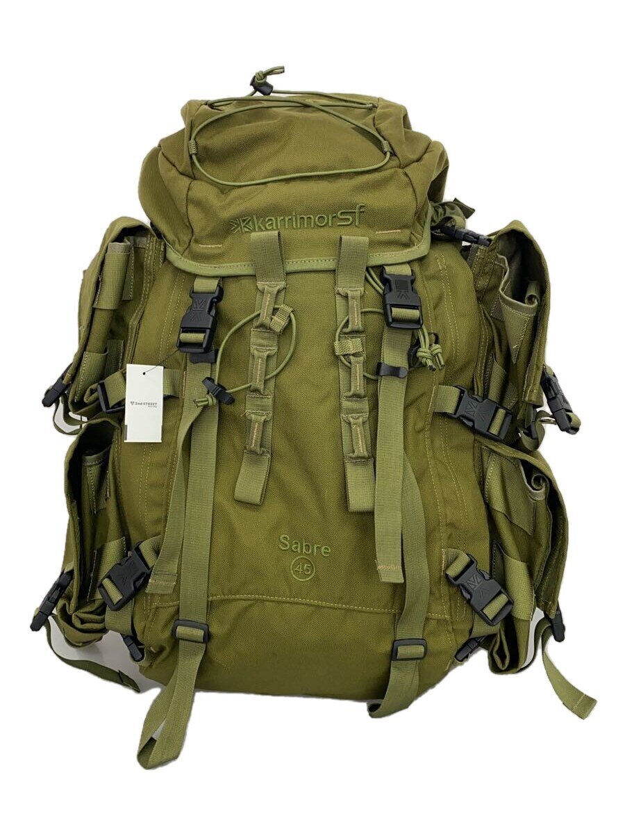 【中古】KARRIMOR◆Sabre 45/リュック/--/KHK/無地【バッグ】