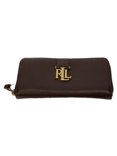 【中古】LAUREN RALPH LAUREN◆長財布/レザー/BRW/レディース/ラウンドファスナー【服飾雑貨他】 【中古】LAUREN RALPH LAUREN◆長財布/レザー/BRW/レディース/ラウンドファスナー【服飾雑貨他】