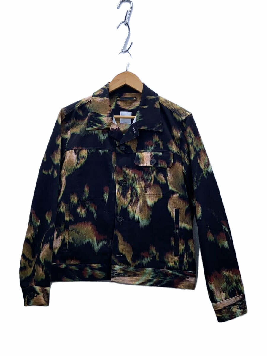 【中古】Paul Smith◆オープンカラージャケット/M/コットン/マルチカラー/総柄/PF-6M-72352【メンズウェア】