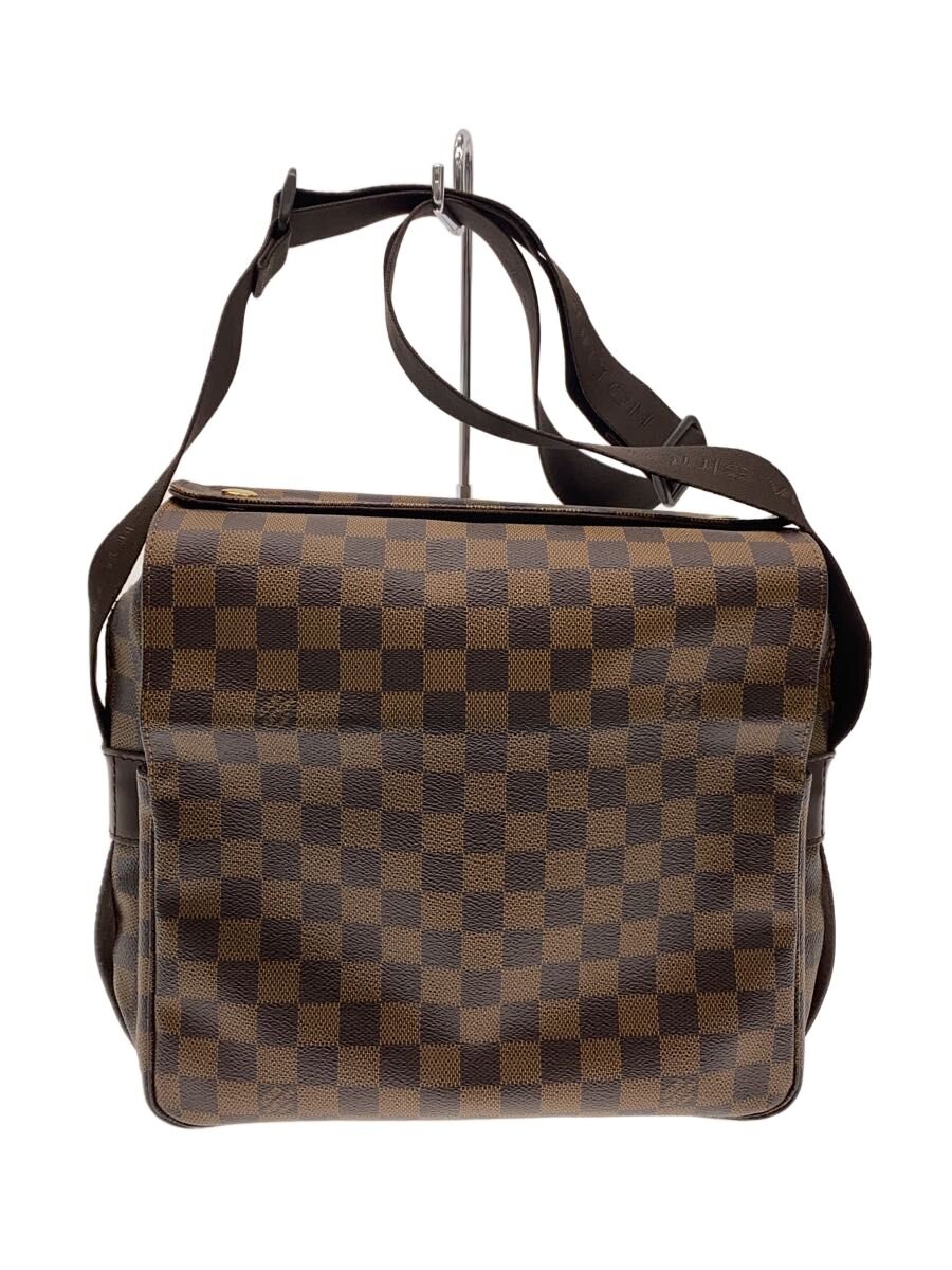 【中古】LOUIS VUITTON◆ナヴィグリオ_ダミエ・エベヌ/PVC/BRW【バッグ】