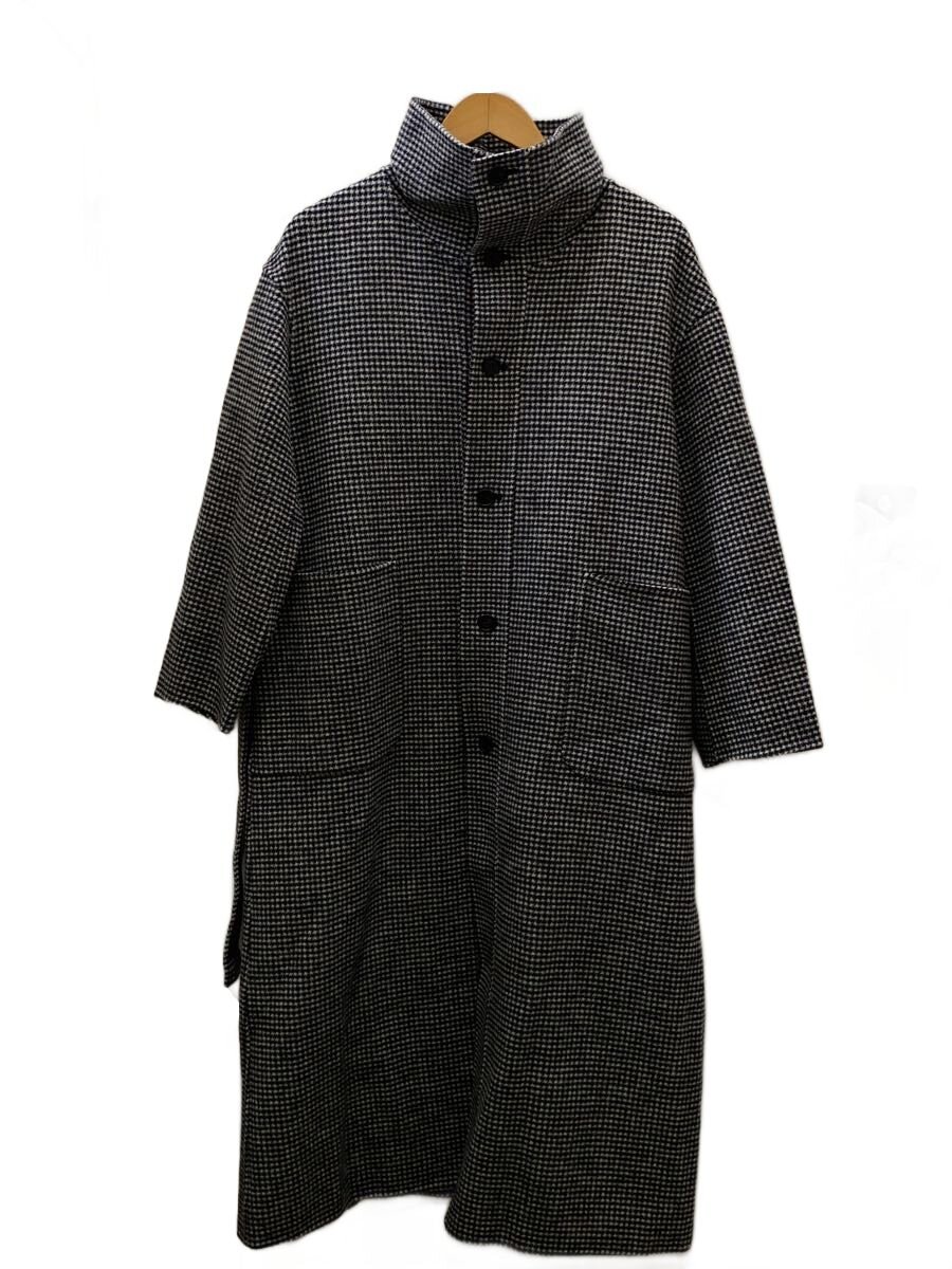 【中古】CURRENTAGE◆コート/--/ウール/BLK/千鳥格子/A2503FC 230//【レディースウェア】