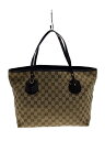 【中古】GUCCI◆トートバッグ_GGキャンバス/キャンバス/BEG/総柄【バッグ】