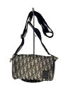 【中古】Christian Dior◆ローラー/ショルダーバッグ/メッシュ/BLK/オブリーク【バッグ】