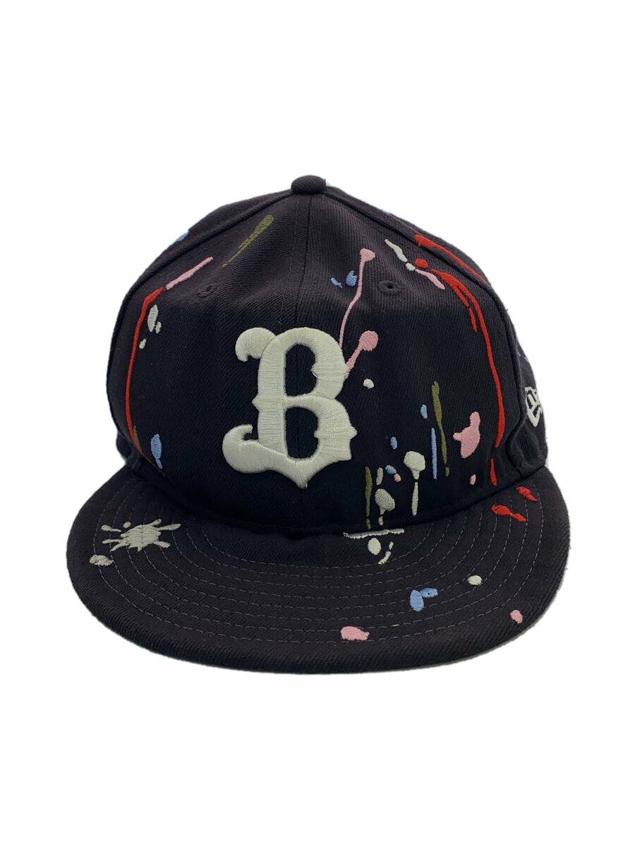 【中古】NEW ERA◆キャップ/--/ポリエステル/ブラック/メンズ【服飾雑貨他】