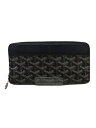 【中古】GOYARD◆長財布/PVC/BLK/メンズ【服飾雑貨他】