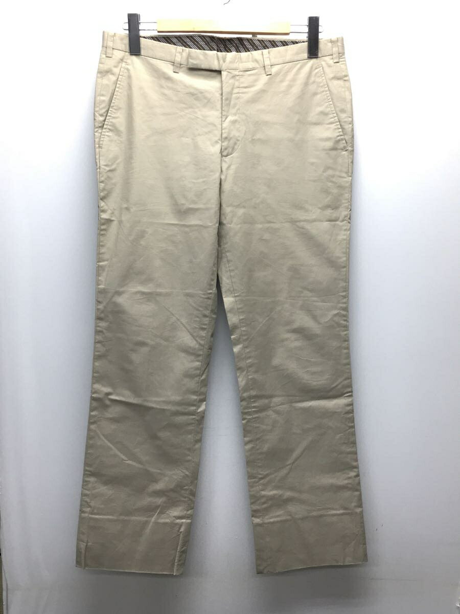 【中古】BURBERRY BLACK LABEL◆ボトム/79/コットン/BEG【メンズウェア】