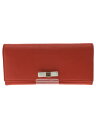 【中古】FURLA◆長財布/--/RED/レディ