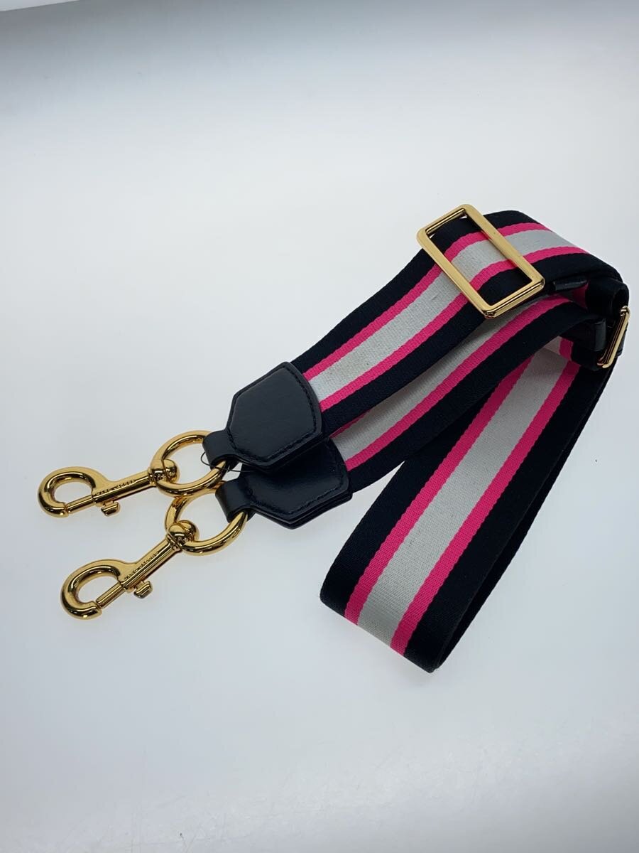 【中古】MARC JACOBS◆バッグ用ショルダーストラップ/ベルト/--/PNK/ストライプ/レディース【服飾雑貨他】
