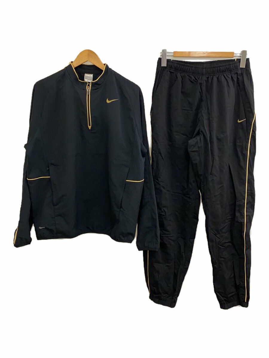 【中古】NIKE◆セットアップ/XL/ポリエステル/ブラック【メンズウェア】