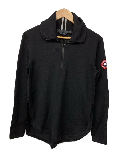 【中古】CANADA GOOSE◆Fairhaven Zip Sweater/M/ウール/BLK/無地/7013L【メンズウェア】 【中古】CANADA GOOSE◆Fairhaven Zip Sweater/M/ウール/BLK/無地/7013L【メンズウェア】