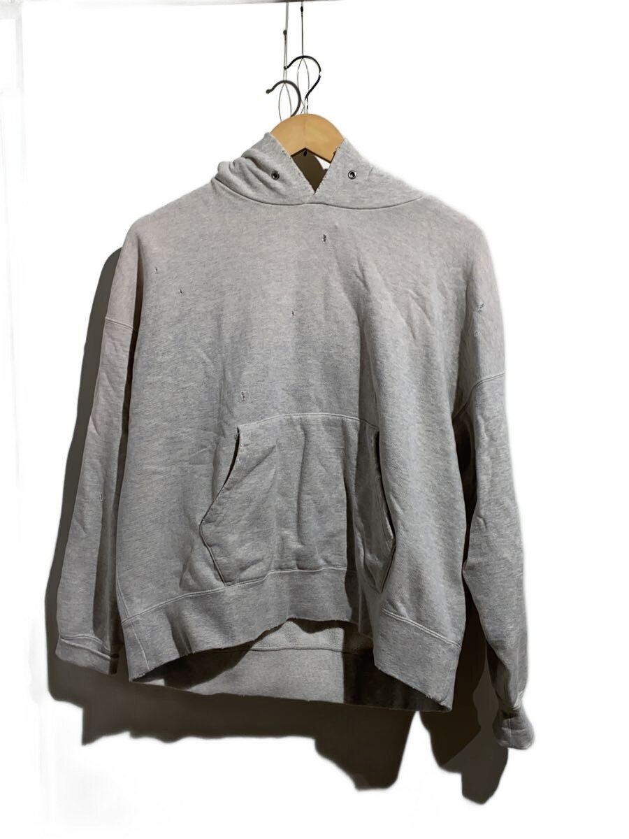 visvim◆22SS AMPLUS HOODIE P.O. C/パーカー/1/コットン/グレー/0122105010014//
