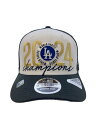 【中古】NEW ERA◆キャップ/FREE/ポリエステル/BLK/メンズ/2024/ワールドチャンピオンシップ/LAドジャース【服飾雑貨他】