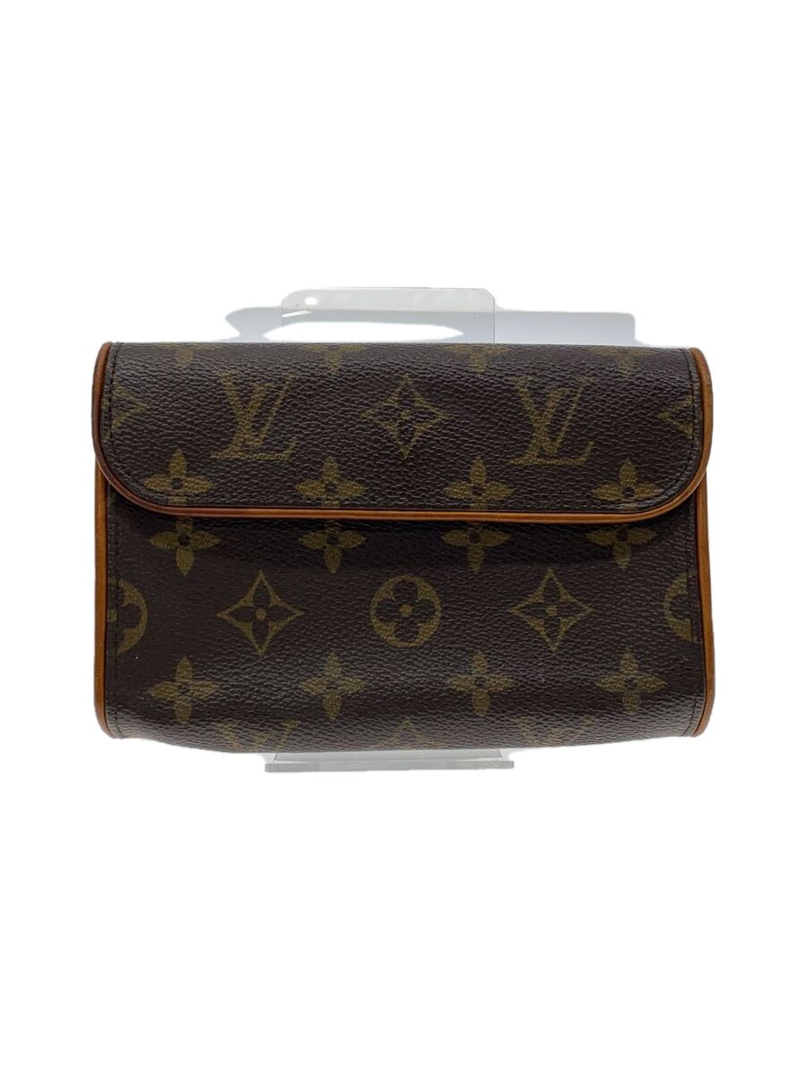 【中古】LOUIS VUITTON◆ポシェット・フロランティーヌ_モノグラム・キャンバス_BRW/PVC/ブラウン【バッグ】