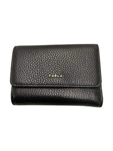 【中古】FURLA◆RITZY(リッツィー) 3つ折り財布/レザー/BLK/レディース【服飾雑貨他】 【中古】FURLA◆RITZY(リッツィー) 3つ折り財布/レザー/BLK/レディース【服飾雑貨他】
