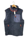 【中古】patagonia◆Classic Retro-X Vest/フリースベスト/M/ヘンプ/NVY/23048FA24//【メンズウェア】