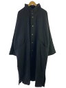 【中古】Basis broek◆コート/3/ウール/BLK/無地【メンズウェア】