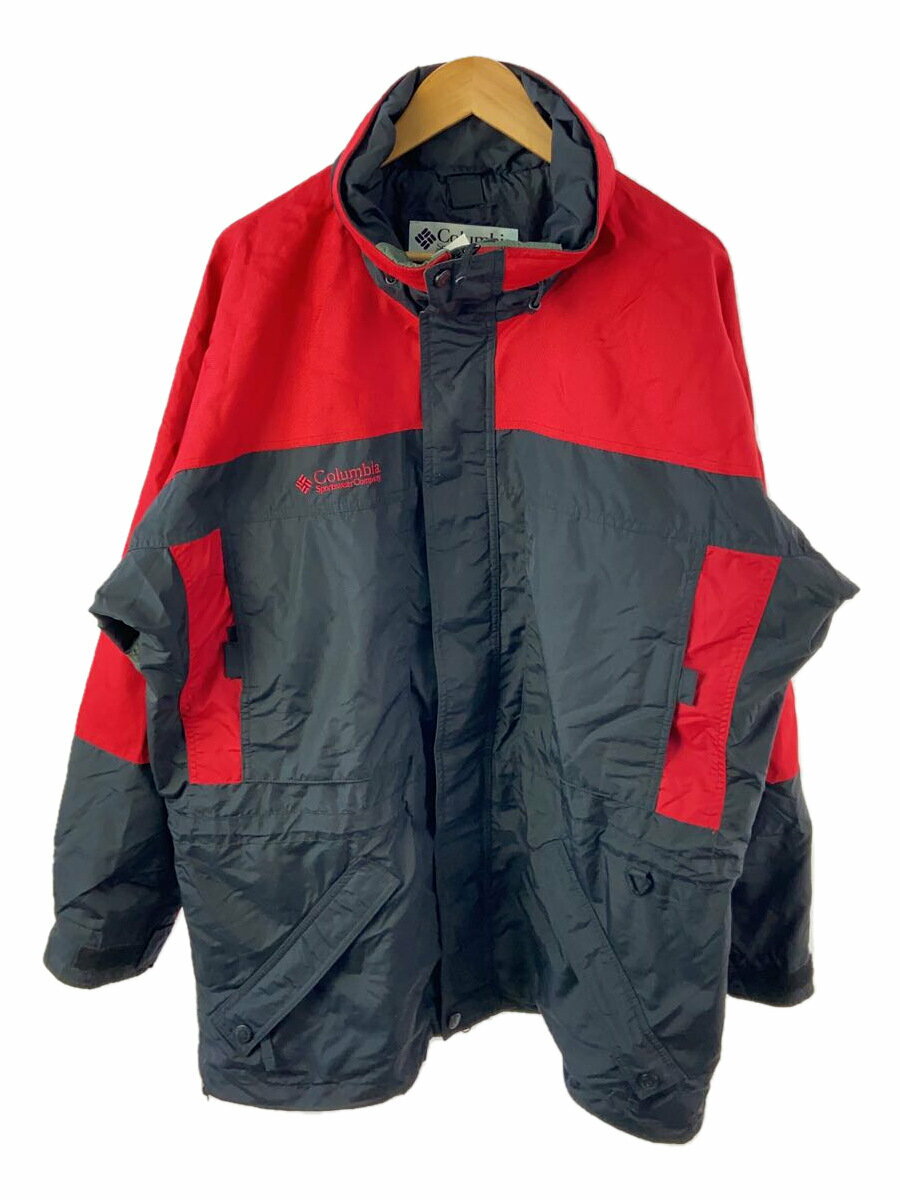 【中古】Columbia◆マウンテンパーカ_SM7023/L/ナイロン/RED【メンズウェア】