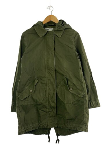 【中古】MUVEIL WORK◆モッズコート/38/コットン/KHK/mw24fc001【レディースウェア】 【中古】MUVEIL WORK◆モッズコート/38/コットン/KHK/mw24fc001【レディースウェア】