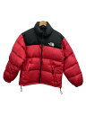【中古】THE NORTH FACE◆ダウンジャケット/M/ナイロン/RED【メンズウェア】