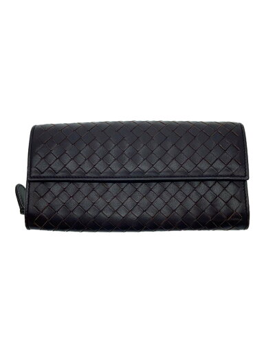 【中古】BOTTEGA VENETA◆イントレチャート/長財布/レザー/BRW/無地/メンズ【服飾雑貨他】 【中古】BOTTEGA VENETA◆イントレチャート/長財布/レザー/BRW/無地/メンズ【服飾雑貨他】