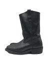 【中古】RED WING◆ブーツ/UK4/BLK/レザー/8155【シューズ】