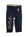 【中古】4HUNNID/ボトム/34/コットン/BLK/400BLOCK CROPPED PANTS【メンズウェア】