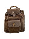 【中古】GUCCI◆ミニ・リュックサック_バンブー/レザー/BRW【バッグ】(4)