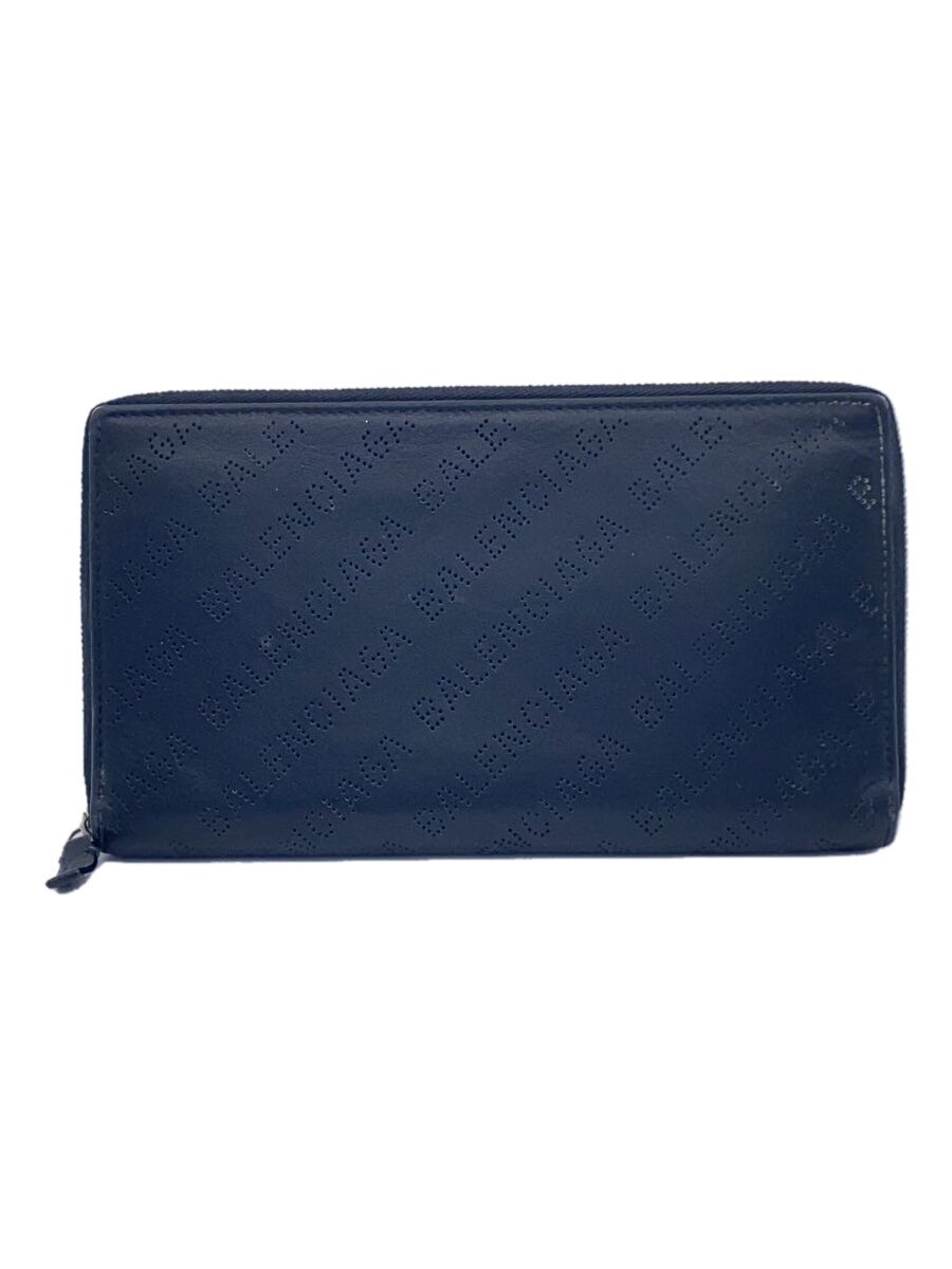 【中古】BALENCIAGA◆長財布/レザー/BLK/総柄/メンズ/594317・1000・0・000959【服飾雑貨他】