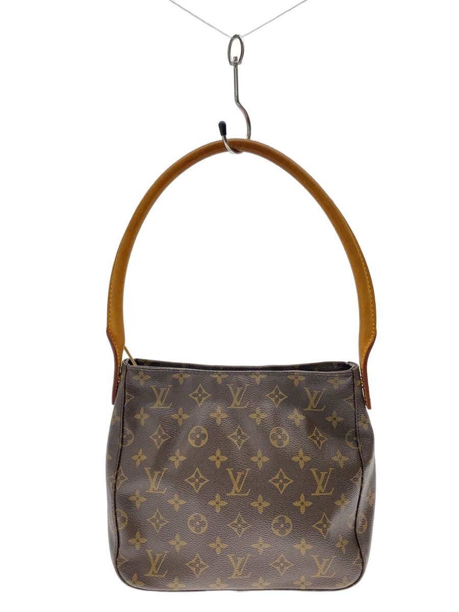 LOUIS VUITTON◆ルーピングMM_モノグラム・キャンバス/PVC/BRW