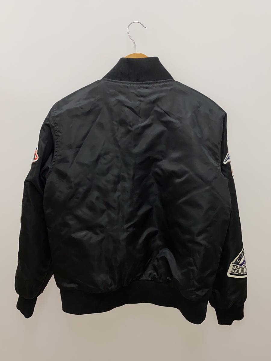 【中古】Majestic◆スタジャン/M/ポリエステル/BLK/MM23-ML-8F08【メンズウェア】