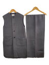 【中古】LOEFF◆マフラー付/リバーベスト/1/ウール/GRY/8825-199-0109【レディースウェア】