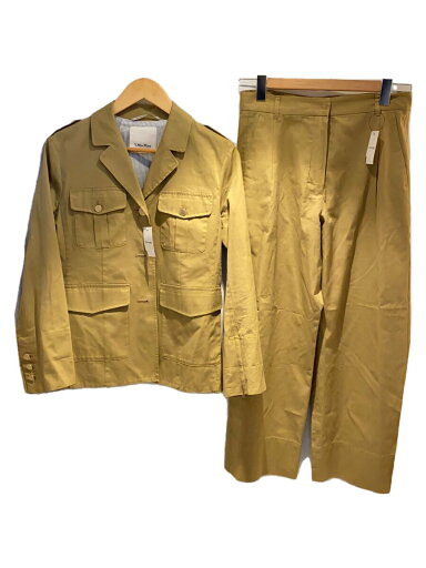 【中古】S Max Mara◆セットアップ/38/コットン/ベージュ//【レディースウェア】 【中古】S Max Mara◆セットアップ/38/コットン/ベージュ//【レディースウェア】