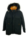 【中古】Timberland◆ダウンジャケット/M/ポリエステル/BLK/無地/TB0A2BAR【メンズウェア】
